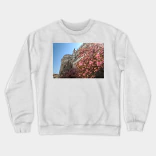 Spring Blossoms at Château d&#39;Amboise Crewneck Sweatshirt